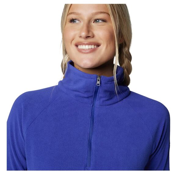 Columbia Sportswear Half Zip Fleece Glacial™ IV Jacket Women's XL Clematis Blue - Picture 3 of 13
